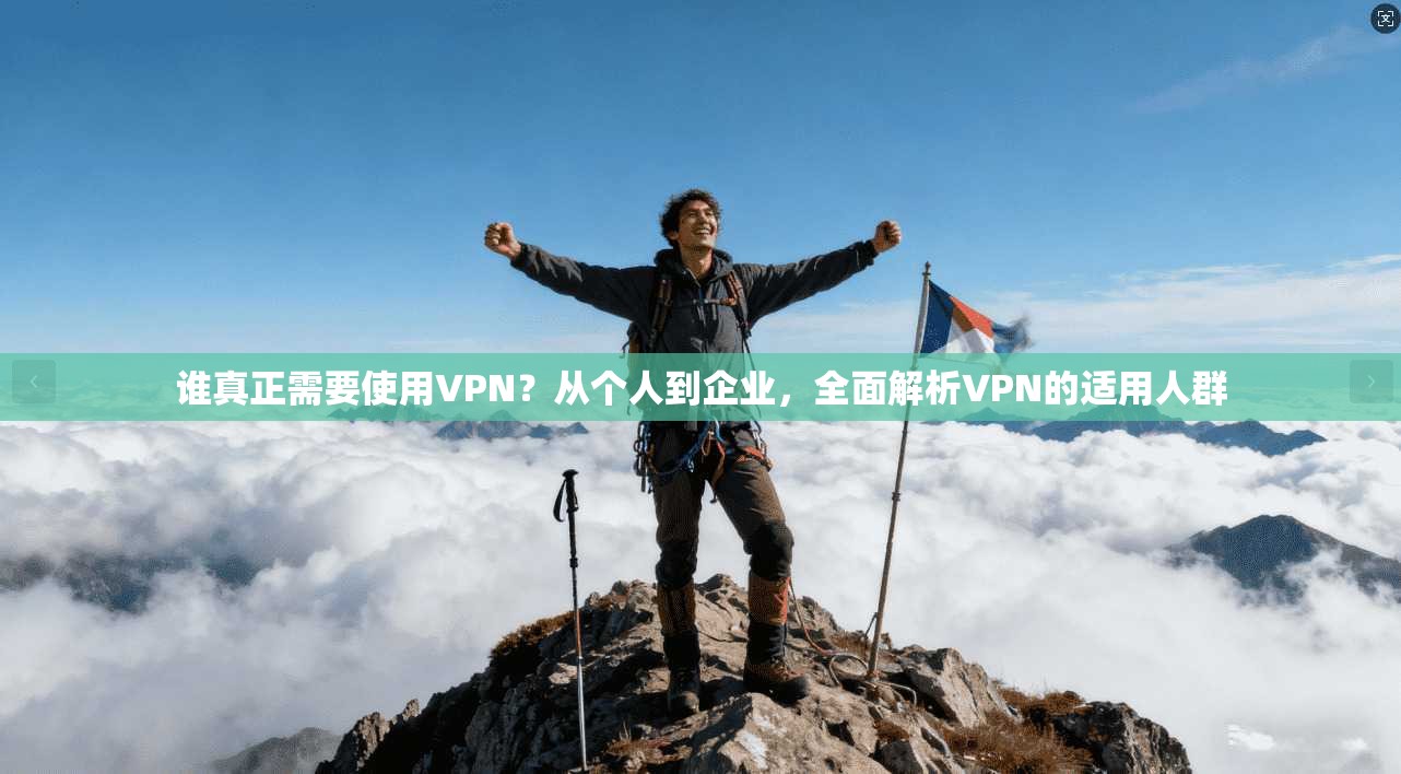 谁真正需要使用VPN？从个人到企业，全面解析VPN的适用人群