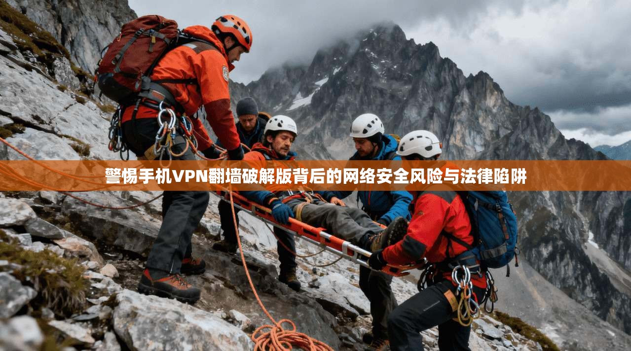 警惕手机VPN翻墙破解版背后的网络安全风险与法律陷阱